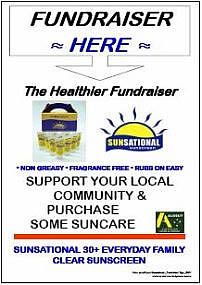 Sunsational Fundraiser Sign